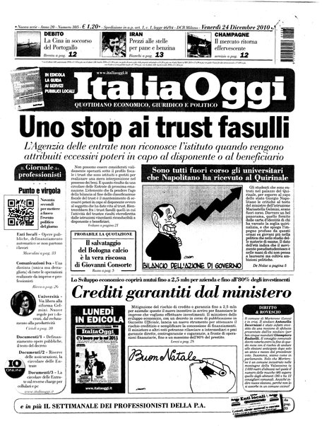 Italia oggi : quotidiano di economia finanza e politica